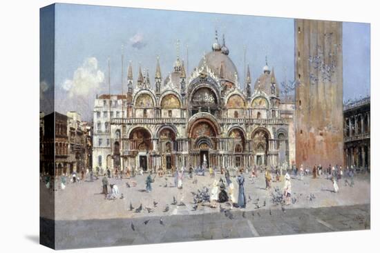 On the Piazza San Marco, Venice-Antonio Reyna Manescau-Premier Image Canvas