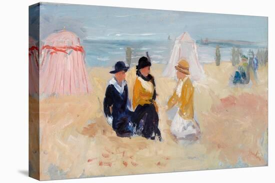 On the Shore, C.1910-14 (Oil on Millboard)-George Leslie Hunter-Premier Image Canvas