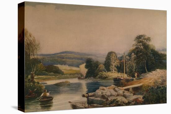 'On the Teify, Cardiganshire',19th century, (1935)-Peter De Wint-Premier Image Canvas