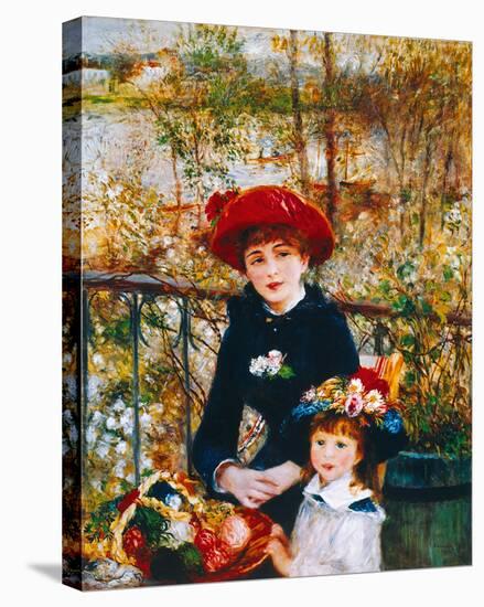 On the Terrace-Pierre-Auguste Renoir-Stretched Canvas