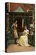 On the Threshold, 1900-Edmund Blair Leighton-Premier Image Canvas