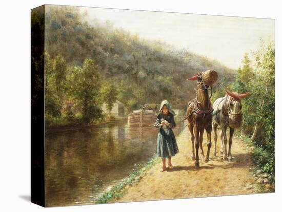 On the Towpath-Edward Lamson Henry-Premier Image Canvas