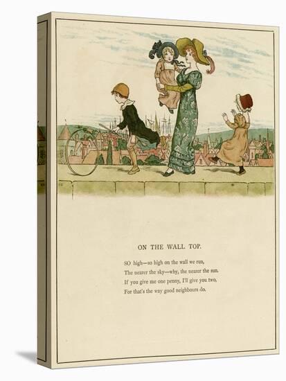 On the Wall Top-Kate Greenaway-Stretched Canvas