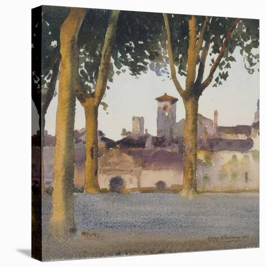 On the Walls, Lucca, c.1923-Henry H. Bulman-Premier Image Canvas