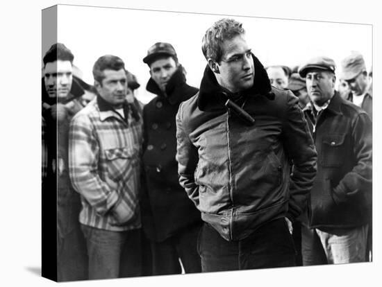 On the Waterfront, Marlon Brando, 1954-null-Stretched Canvas