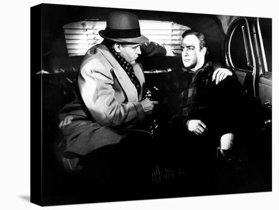 On The Waterfront, Rod Steiger, Marlon Brando, 1954-null-Stretched Canvas