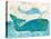 On the Waves I Whale Spray-Sue Schlabach-Stretched Canvas