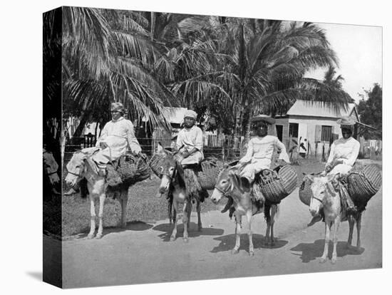 On the Way Home from Market, Jamaica, C1905-Adolphe & Son Duperly-Premier Image Canvas