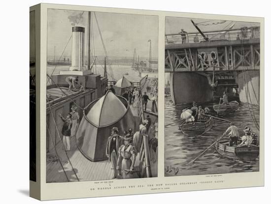 On Wheels across the Sea, the New Roller Steamboat Ernest Bazin-Henri Lanos-Premier Image Canvas