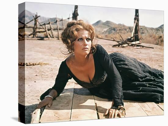 Once Upon a Time in the West by SergioLeone with Claudia Cardinale c, 1968 (photo)-null-Stretched Canvas