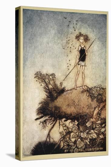 One Aloof Stand Sentinel, Illustration from 'Midsummer Nights Dream' by William Shakespeare, 1908-Tawaraya Sotatsu-Premier Image Canvas