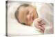 One Day Old Baby Girl Sleeping-Cristina-Premier Image Canvas
