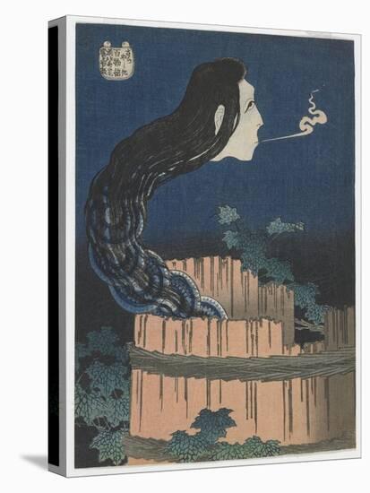 One Hundred Ghost Tales: Sarayashiki, Edo Period, 1831-32 (Colour Woodblock Print)-Katsushika Hokusai-Premier Image Canvas