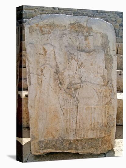 One of the Carved Stones Found in the Roman Theatre of Patara-null-Premier Image Canvas