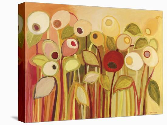 One Red Posie-Jennifer Lommers-Stretched Canvas