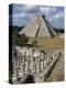 One Thousand Mayan Columns and the Great Pyramid El Castillo, Chichen Itza, Mexico-Christopher Rennie-Premier Image Canvas