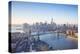 One World Trade Center, Manhattan and Brooklyn Bridges, Manhattan, New York City, New York, USA-Jon Arnold-Premier Image Canvas