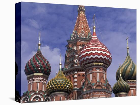 Onions of St. Basil's Cathedral, Red Square, Moscow, Russia-Bill Bachmann-Premier Image Canvas