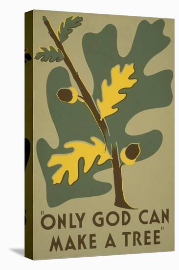 Only God Can Make a Tree, Oak-null-Premier Image Canvas