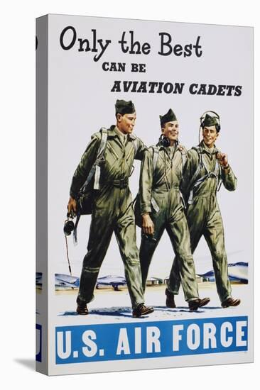 Only the Best Can Be Aviation Cadets Recruitment Poster-null-Premier Image Canvas