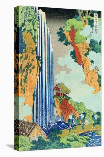 Ono Waterfall, the Kiso Highway, from the series 'A Journey to the Waterfalls of all the Provinces'-Katsushika Hokusai-Premier Image Canvas