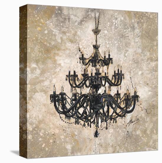 Onyx Chandelier-Marta Wiley-Stretched Canvas