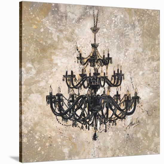 Onyx Chandelier-Marta Wiley-Stretched Canvas