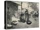 'Open air market, Avenue de Clichy', 1915-Edgar Chahine-Premier Image Canvas