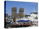 Open Air Restaurants around Harbour, with the Town Hall Behind, Oslo, Norway, Scandinavia, Europe-Richardson Rolf-Premier Image Canvas