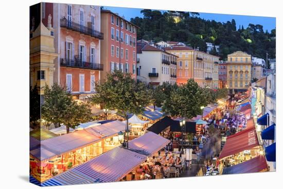 Open Air Restaurants in Cours Saleya-Amanda Hall-Premier Image Canvas