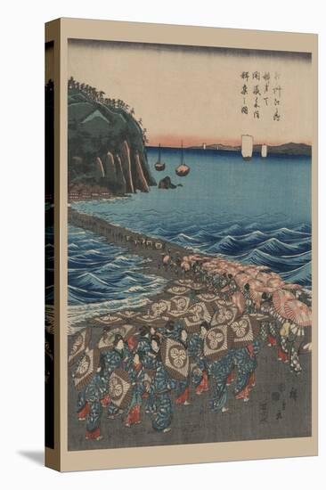 Opening Celebration of Benzaiten Shrine at Enoshima in Soshu-Ando Hiroshige-Stretched Canvas