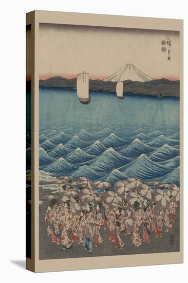Opening Celebration of Benzaiten Shrine at Enoshima in Soshu-Ando Hiroshige-Stretched Canvas