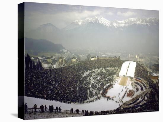 Opening Ceremonies of the 1964 Winter Olympics in Bergisel Stadium-Ralph Crane-Premier Image Canvas