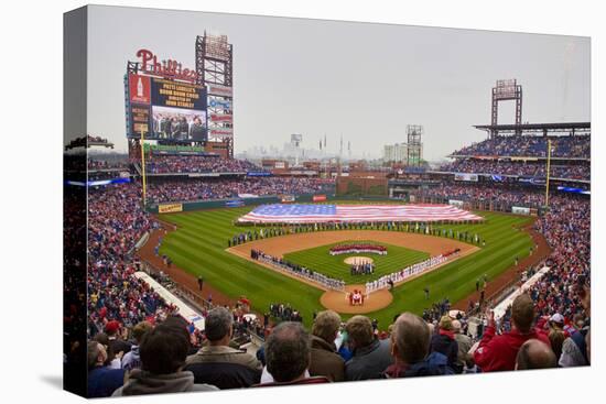 Opening Day Ceremonies featuring gigantic American Flag in Centerfield on March 31, 2008, Citize...-null-Premier Image Canvas