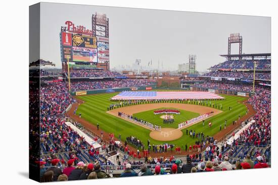 Opening Day Ceremonies featuring gigantic American Flag in Centerfield on March 31, 2008, Citize...-null-Premier Image Canvas