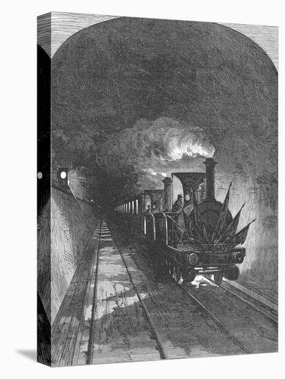 Opening of the Mont Cenis Railway Tunnel Linking France and Switzerland, 1871-null-Premier Image Canvas