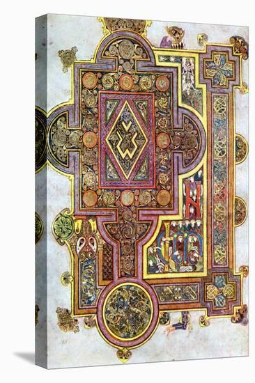 Opening Words of St Luke's Gospel Quoniam from the Book of Kells, C800-null-Premier Image Canvas