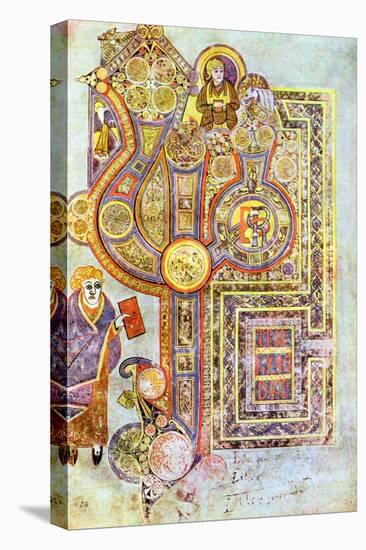 Opening Words of St Matthew's Gospel Liber Generationes, from the Book of Kells, C800-null-Premier Image Canvas