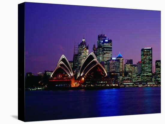 Opera House and City Skyline at Dusk, Sydney, Australia-Richard I'Anson-Premier Image Canvas