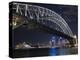 Opera House and Harbour Bridge at Night, Sydney, New South Wales, Australia, Pacific-Sergio Pitamitz-Premier Image Canvas