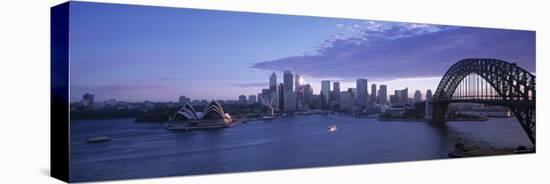 Opera House and Harbour Bridge, Sydney, Nsw, Australia-Peter Adams-Premier Image Canvas