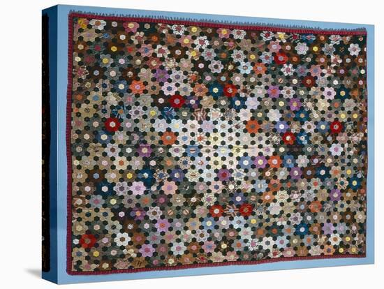 Optical Flower Puzzle Quilt, 1854 (Silk)-American-Premier Image Canvas