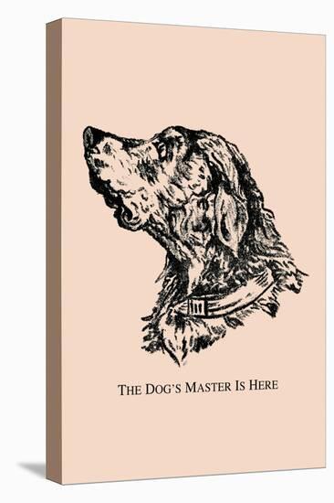 Optical Illusion Puzzle: The Dog's Master is Here-null-Stretched Canvas