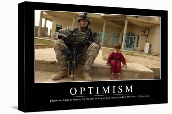 Optimism: Inspirational Quote and Motivational Poster-null-Premier Image Canvas