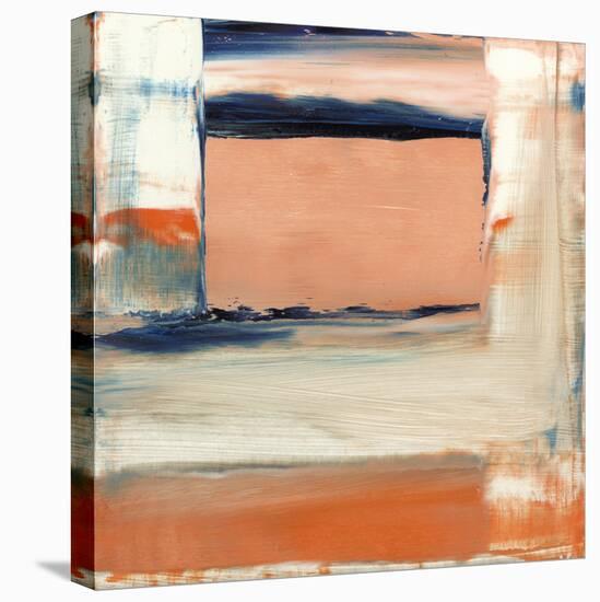 Orange & Blue II-Sharon Gordon-Stretched Canvas