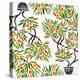 Orange Bonsai Orange Pattern-Cat Coquillette-Stretched Canvas