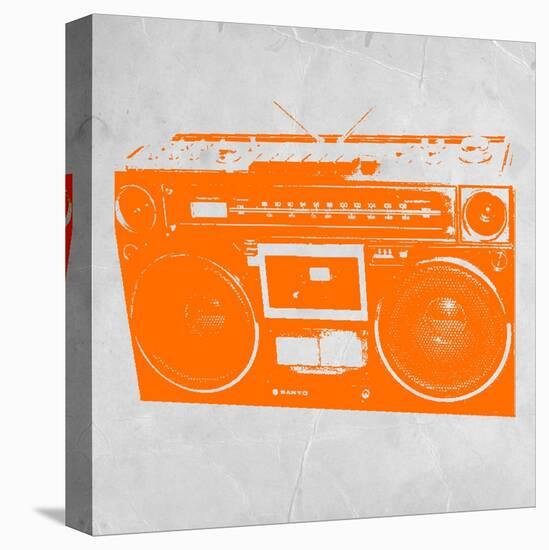 Orange Boom Box-NaxArt-Stretched Canvas