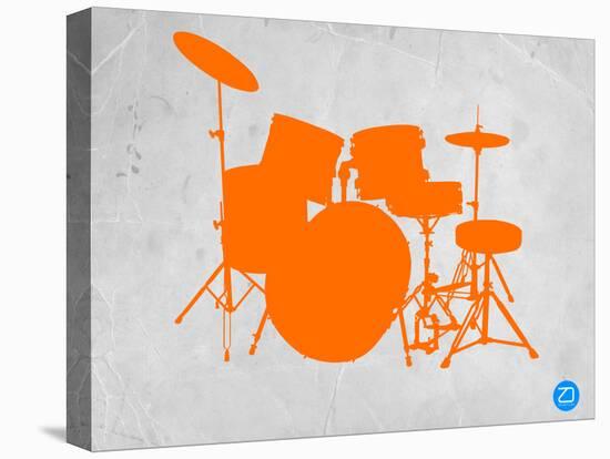 Orange Drum Set-NaxArt-Stretched Canvas