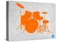 Orange Drum Set-NaxArt-Stretched Canvas