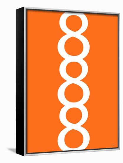 Orange Figure 8 Design-Avalisa-Stretched Canvas